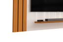 Ver imagem 6 de Painel para TV até 40 Polegadas Ripado com Prateleiras Off White Madeirado