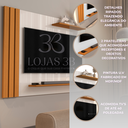 Ver mais imagens de Painel para TV até 40 Polegadas Ripado com Prateleiras Off White Madeirado