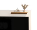 Ver imagem 7 de Painel para TV até 40 Polegadas Ripado com Prateleiras Off White Madeirado