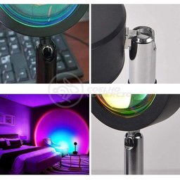 Projetor Ring Light Sunset Fotos Tik Tok Usb Arco Íris Nº7 - 8
