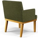 Ver imagem 7 de Kit 02 Poltronas Decorativas para Sala de Estar Base Mel Beatriz W01 Linho Verde - Lyam Decor