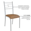 Ver imagem 4 de Conjunto Sala de Jantar Mila 4 Cadeiras Ella Branca C- Jambo