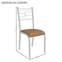 Ver mais imagens de Conjunto Sala de Jantar Mila 4 Cadeiras Ella Branca C- Jambo