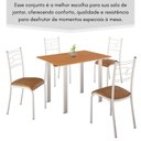Ver imagem 2 de Conjunto Sala de Jantar Mila 4 Cadeiras Ella Branca C- Jambo