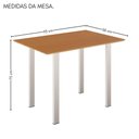 Ver imagem 6 de Conjunto Sala de Jantar Mila 4 Cadeiras Ella Branca C- Jambo