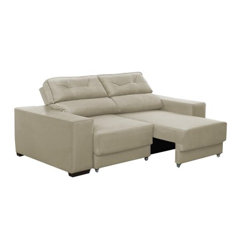 Sofá Retratil e Reclinavel 3 Lugares Roma Suede