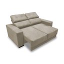 Ver imagem 2 de Sofá Retratil e Reclinavel 3 Lugares Roma Suede