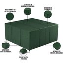 Ver imagem 7 de Kit 02 Puffs Quadrado Milano 90x90 W01 Facto Verde Musgo