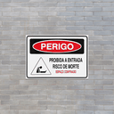 Ver imagem 3 de Combo 6 Placas De Sinalização Perigo Proibida A Entrada Risco De Morte Espaço Confinado 30x20 Acesso