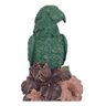 Escultura Decorativa Papagaio Ornamental Pedestal 64x15:Verde - 3