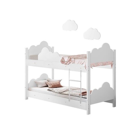 Beliche Infantil Marina Branco com 2 Luminárias - Divaloto