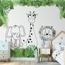 Ver imagem 3 de Papel de parede safári animal floresta infantil papel de parede M² PP99