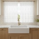 Ver imagem 7 de Cortina Cozinha Renda Toscana Bando 2,00x1,30 Alt:Branco