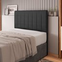 Ver imagem 7 de Cabeceira Cama Box Casal Queen Size Ivana 160cm Sintético Preto - Desk Design