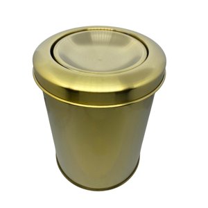 Lixeira Dourada 7l Basculante Novo Design Fineza