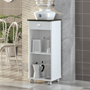 Ver imagem 2 de Balcão com Rodinhas Bianca 1 Porta 1 Gav. Branco Tampo Pto