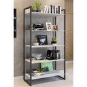 Ver imagem 4 de Jogo de Escritorio Estante e Escrivaninha Ade Branco Preto