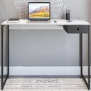 Ver imagem 3 de Jogo de Escritorio Estante e Escrivaninha Ade Branco Preto