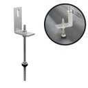 Ver imagem 1 de Estrutura Suporte Fixador Linha C Placa Painel Solar Inox Telha Fibrocimento ou Ondulada em Viga Mad