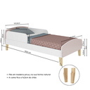 Ver imagem 4 de Cama Infantil Montessoriana com Protecao Lateral Aurora