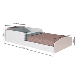 Cama Infantil Montessoriana Com Protecao Lateral Aurora  - 3