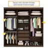 Guarda Roupa Casal Com Espelho 6 Portas Olimpo Flex Montagem Tcil Móveis - 5