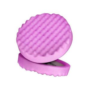 Kit com 2 Boina Espuma Roxa Face Unica 8 Pol - 3m