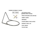 Ver imagem 3 de Kit 3 Suportes 10cm Anel Redondo Pendurar Vaso Planta Parede