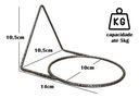 Ver imagem 2 de Kit 3 Suportes 10cm Anel Redondo Pendurar Vaso Planta Parede