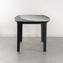 Ver imagem 5 de Mesa Oval 4 Lugares 1,4m Tampo Vidro e MDF Tiê CabeCasa MadeiraOriginals Preto