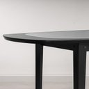 Ver mais imagens de Mesa Oval 4 Lugares 1,4m Tampo Vidro e MDF Tiê CabeCasa MadeiraOriginals Preto