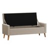 Recamier Bau Paris 1,40m Linho Bege - Inova Decor Inova Decorações - 3