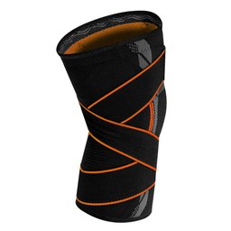 Joelheira de Compressão Com Faixa Ajustável Sense 3.0 - para todo tipo de esporte:Laranja/P/Unissex - 2