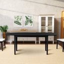 Ver imagem 1 de Mesa Oval 6 Lugares 1,8m Tampo MDF Tiê CabeCasa MadeiraOriginals Preto