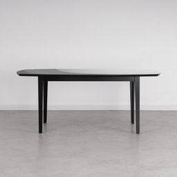Mesa Oval 6 Lugares 1,6m Tampo Vidro e MDF Tiê CabeCasa MadeiraMadeira - 4