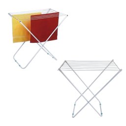 Varal de Chão Portátil Branco – Compacto e Resistente - 6