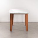 Ver imagem 5 de Mesa Oval 6 Lugares 1,6m Tampo Vidro e MDF Tiê CabeCasa MadeiraOriginals Marrom