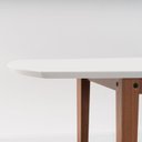 Ver imagem 7 de Mesa Oval 6 Lugares 1,6m Tampo MDF Tiê CabeCasa MadeiraOriginals Marrom