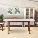 Ver imagem 1 de Mesa Oval 6 Lugares 1,6m Tampo MDF Tiê CabeCasa MadeiraOriginals Marrom