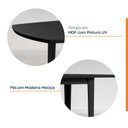Ver imagem 4 de Mesa Oval 6 Lugares 1,6m Tampo MDF Tiê CabeCasa MadeiraOriginals Preto