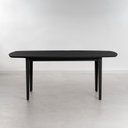 Ver imagem 1 de Mesa Oval 6 Lugares 1,6m Tampo MDF Tiê CabeCasa MadeiraOriginals Preto