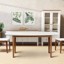 Ver imagem 1 de Mesa Oval 4 Lugares 1,4m Tampo MDF Tiê CabeCasa MadeiraOriginals Marrom