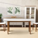 Ver imagem 1 de Mesa Oval 4 Lugares 1,4m Tampo MDF Tiê CabeCasa MadeiraOriginals