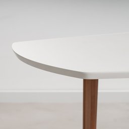 Mesa Oval 4 Lugares 1,4m Tampo MDF Tiê CabeCasa MadeiraOriginals - 6 Mesa Oval 4 Lugares 1,4m Tampo MDF Tiê CabeCasa MadeiraOriginals - 6