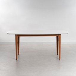 Mesa Oval 4 Lugares 1,4m Tampo MDF Tiê CabeCasa MadeiraOriginals Marrom - 4 Mesa Oval 4 Lugares 1,4m Tampo MDF Tiê CabeCasa MadeiraOriginals Marrom - 4