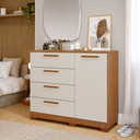 Ver imagem 1 de Cômoda Mavi 4 Gavetas 1 Porta MDF - Panan