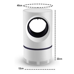Armadilha Mata Mosquito LED Repelente Ultravioleta Pernilongo Inseto Zika Chikungunya Dengue Mundo L - 2