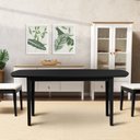 Ver imagem 2 de Mesa Oval 4 Lugares 1,4m Tampo MDF Tiê CabeCasa MadeiraOriginals Preto