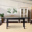 Ver imagem 1 de Mesa Oval 8 Lugares 2,0m Tampo Vidro e MDF Tiê CabeCasa MadeiraOriginals Preto