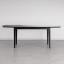 Ver imagem 4 de Mesa Oval 8 Lugares 2,0m Tampo Vidro e MDF Tiê CabeCasa MadeiraOriginals Preto